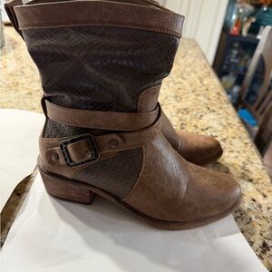 Brown Leather Ankle Boots